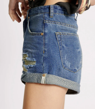 BANDIT HIGH WAIST DENIM SHORT