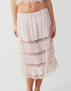 Solstice Rayon Midi Skirt