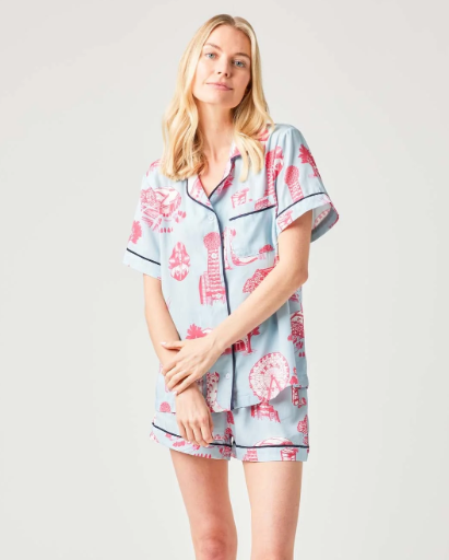 Dallas Toile PJ Short Set