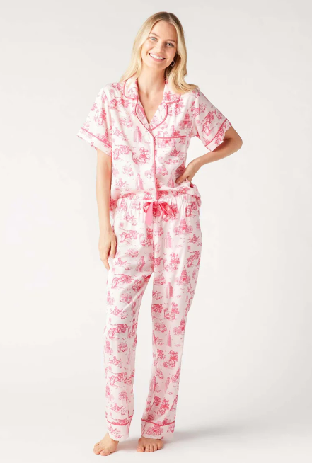 Austin Toile Pajama Pants Set