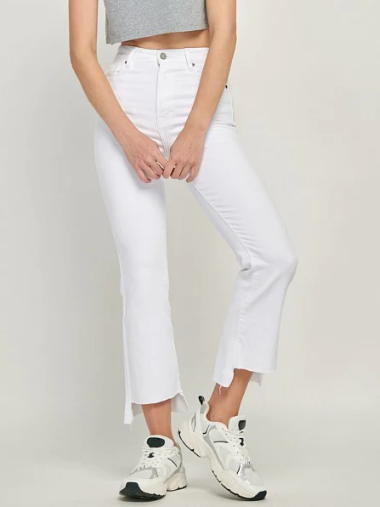 Happi Cropped Flare Jeans - Sofie Grey