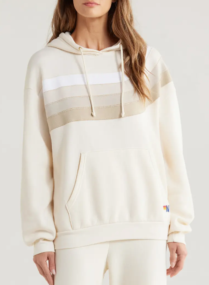 Wave Stripe 4 - Pullover Relaxed Hoodie