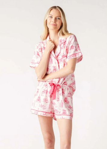 Austin Toile PJ Shorts Set