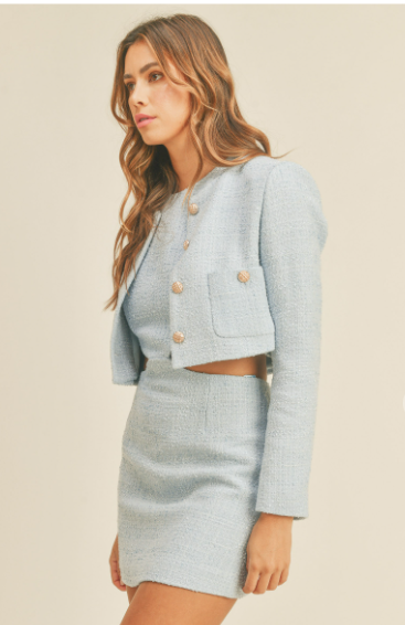 Tweed Mini Dress & Jacket Set